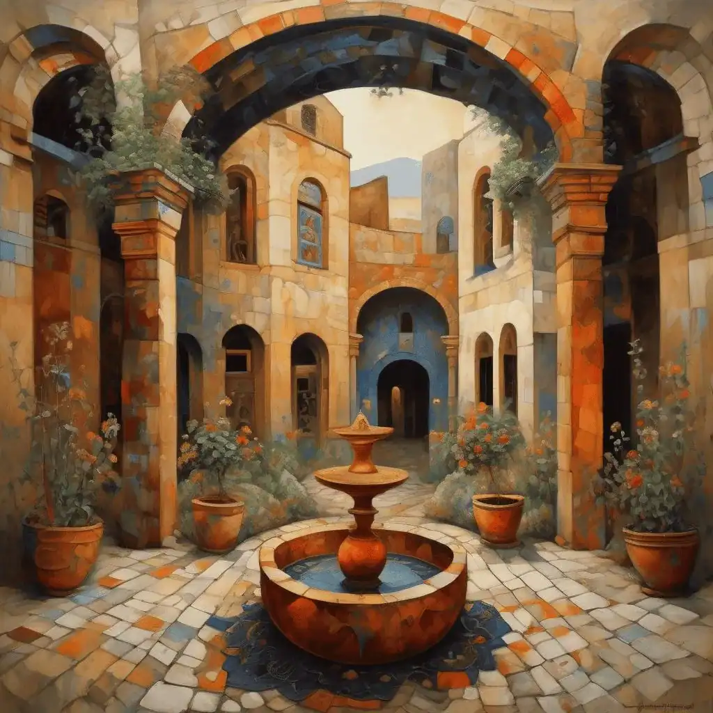 Courtyard in Nork – Gohar Fermanyan