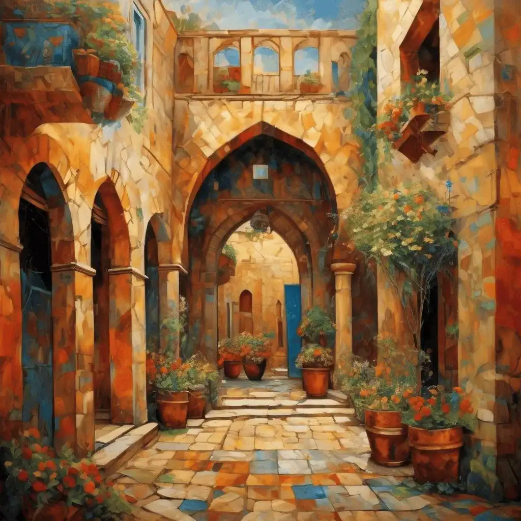 Courtyard in Nork – Gohar Fermanyan