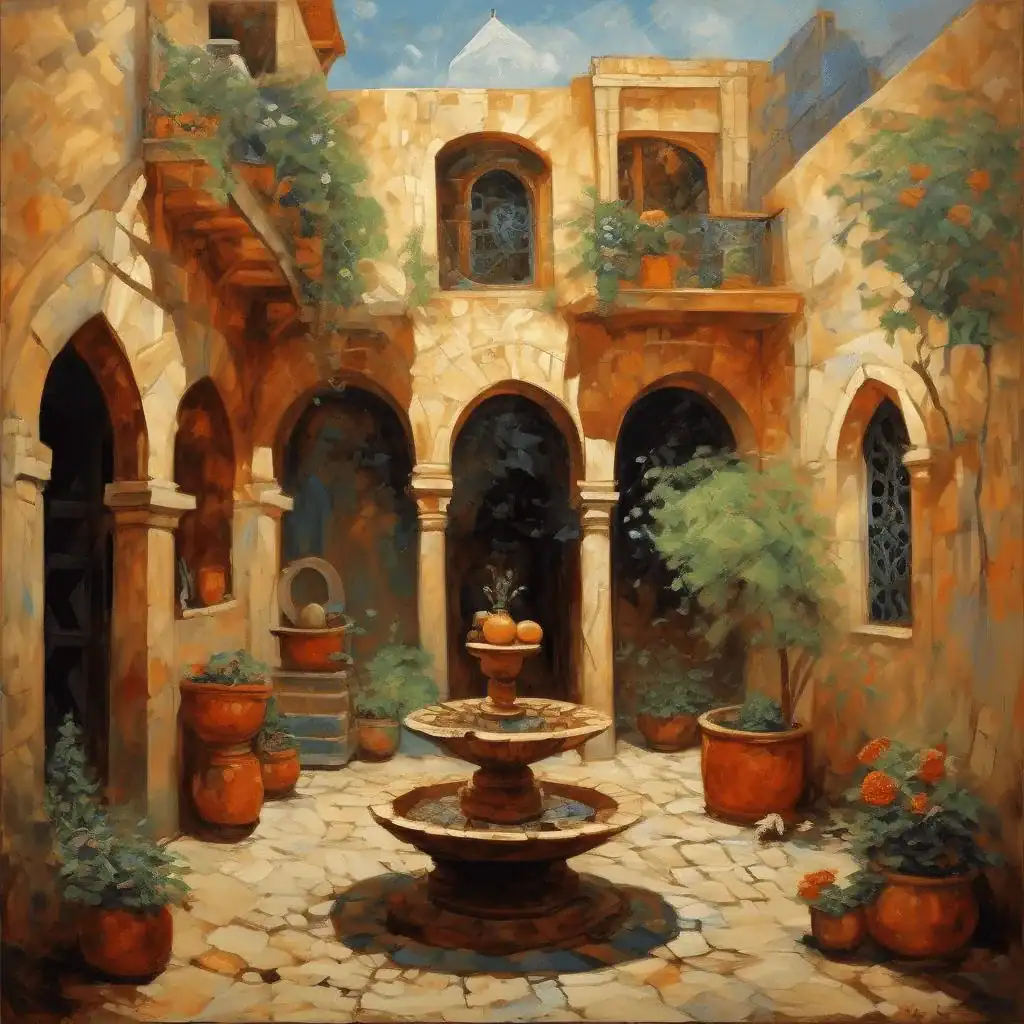 Courtyard in Nork – Gohar Fermanyan